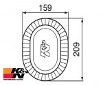 K&N Air Filter GMR-1002